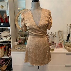 Blue Blush Wrap Dress